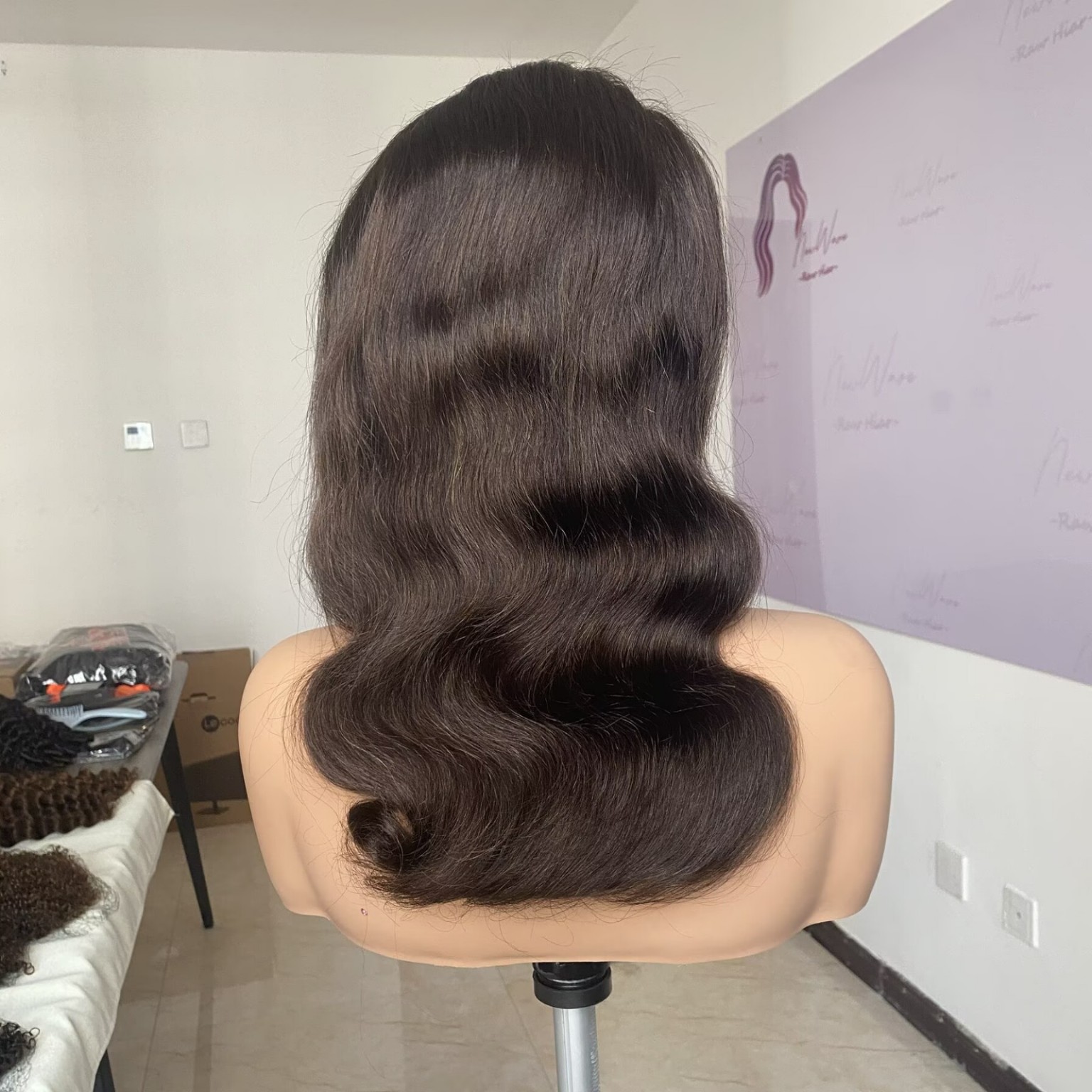 BOPP Hair 12, a 14-inch Burmese Curly human-hair wig in Warm Rich Brown