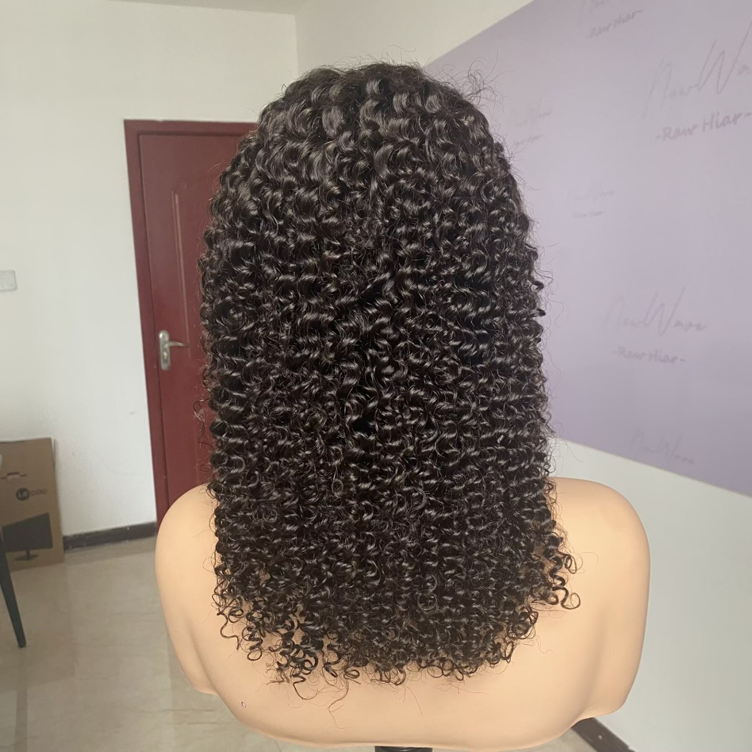 BOPP Hair 19, a 14-inch Kinky Curly human-hair wig in Dark Brown