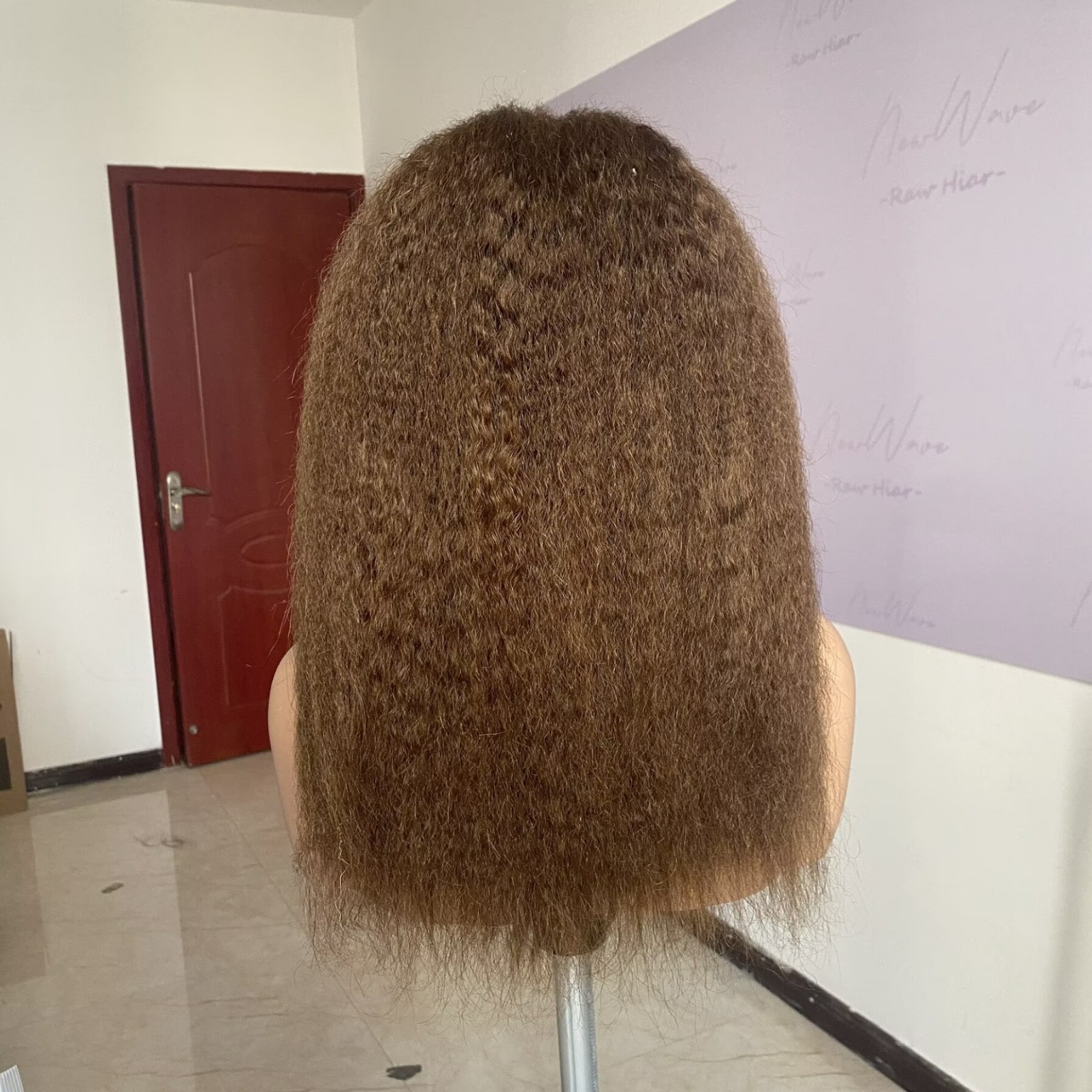 BOPP Hair 2, a 14-inch Kinky Straight human-hair wig in Dark Brown