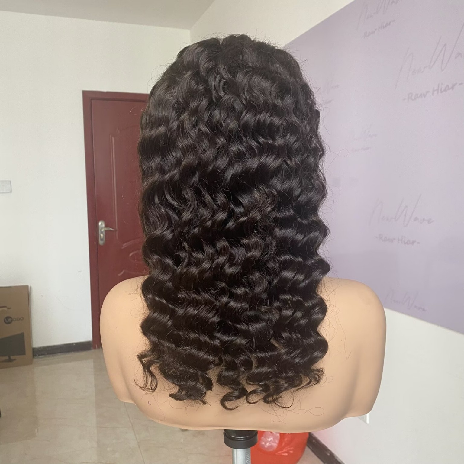 BOPP Hair 23, a 14-inch Burmese Curly human-hair wig in Warm Brown