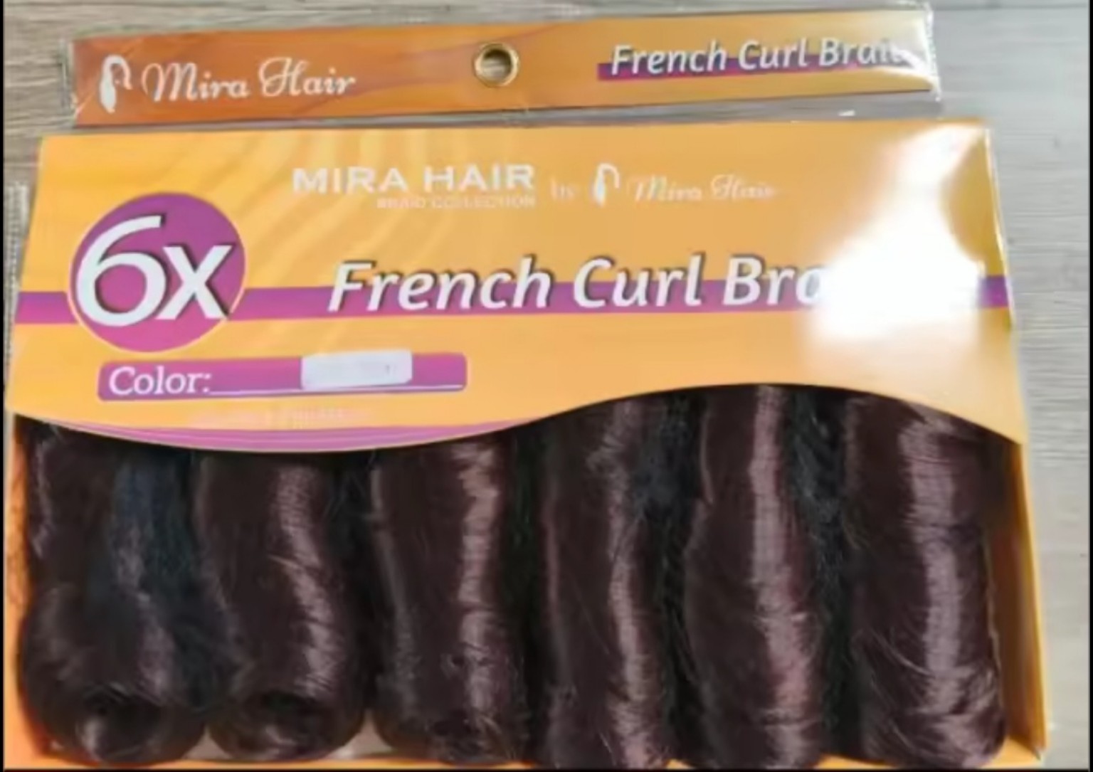 Mira Hair 6X French Curl Braid in Deep Wine Mix
